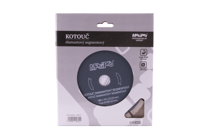 detail Kotouč diamant.seg.180 mm