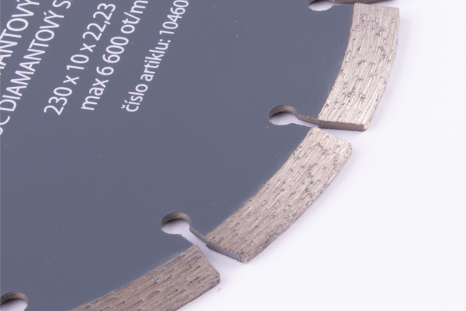 detail Kotouč diamant.seg.180 mm