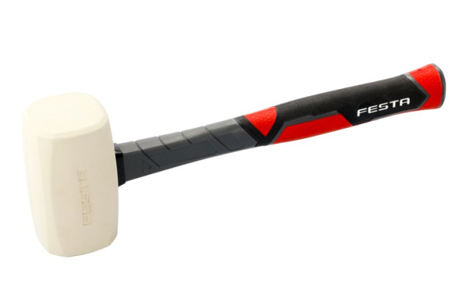 detail Palice gumová bílá FESTA 600g násada FIBERGLASS