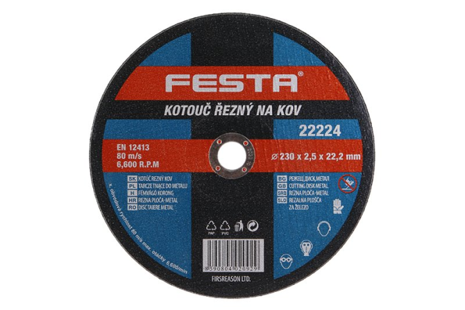 detail Kotouč řezný FESTA na kov 230x2.5x22.2mm