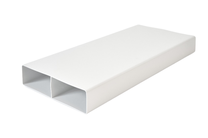 detail Kanál plochý ventilační Haco V 220×55×500 mm plastový