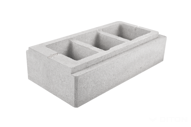 detail Tvárnice plotová Diton Verso 600×300×150 mm koncová bílá (6)