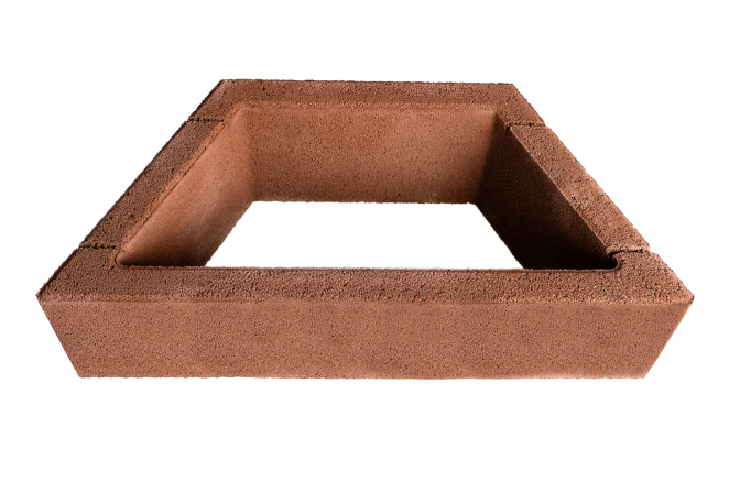 detail Prvek multifunkční Liapor Playstone 800×350×230 mm červená