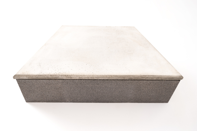 detail Kryt k prvku Liapor Playstone beton šedá