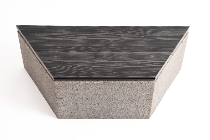 detail Kryt k prvku Liapor Playstone plast plný šedá