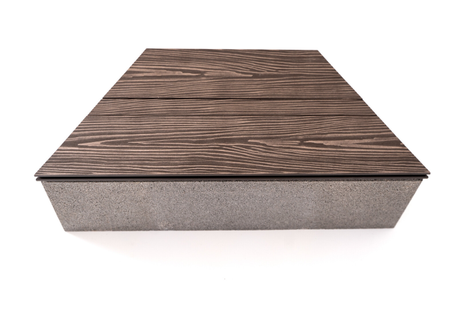 detail Kryt k prvku Liapor Playstone plast plný hnědá