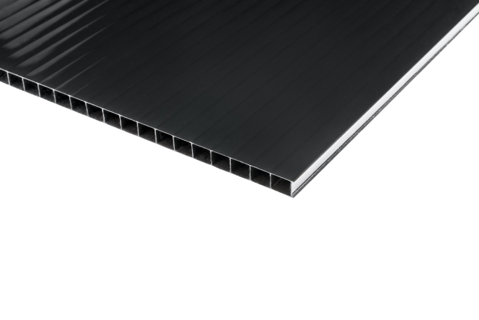 detail Deska polykarbonátová Smart CS 1050×1000×10 mm dutinová bronzová