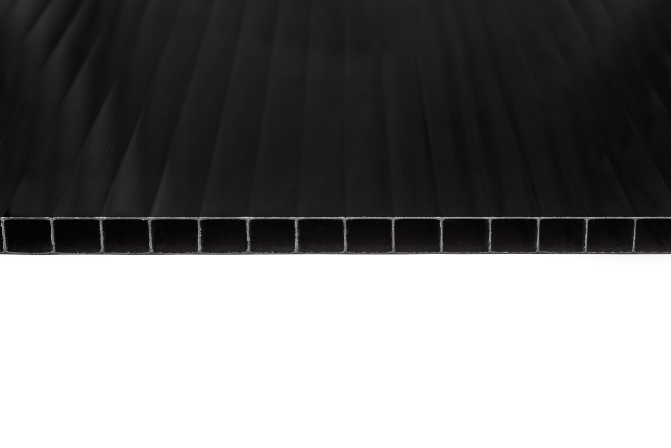detail Deska polykarbonátová Smart CS 1050×1000×10 mm dutinová bronzová
