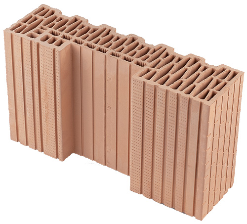 detail Cihla Heluz Family 44-K-1/2 broušená 125x440x249mm P10 (120)