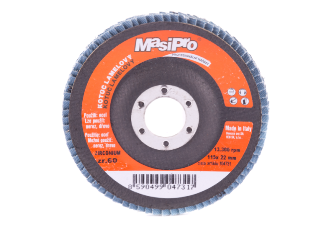 detail Kotouč lamelový 115/zrn.60