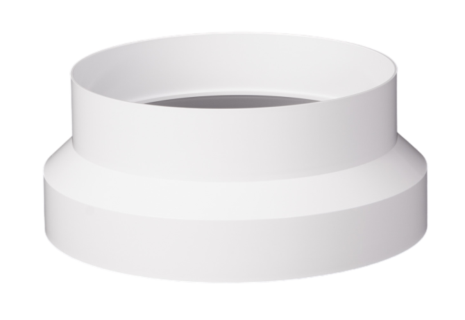 detail Redukce ventilační Haco RP 125/150 mm plastová