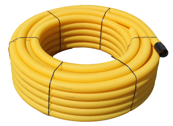 detail Trubka drenážní neperforovaná DN 50 žlutá PVC 50 m