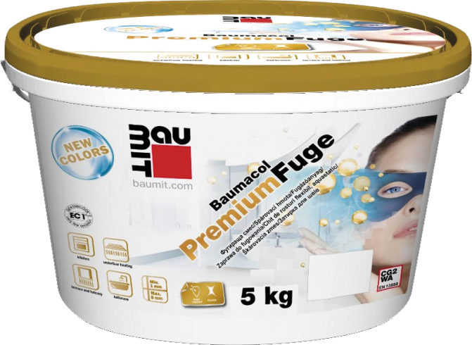detail Hmota spárovací Baumit Baumacol PremiumFuge light brown 5 kg