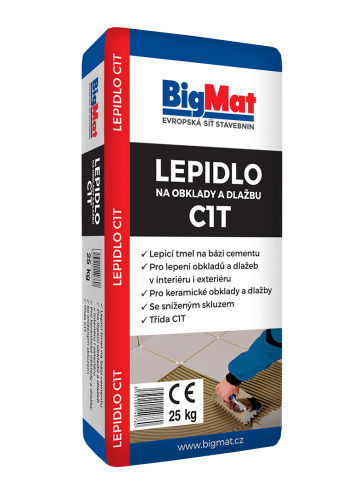 detail Lepidlo na obklady a dlažbu C1T BigMat 25 kg