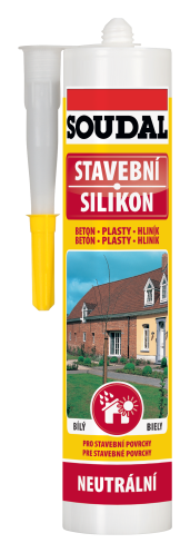 detail Silikon stavební šedá 300 ml