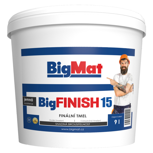 detail Tmel finální BigFinish 15 kg (9 l)