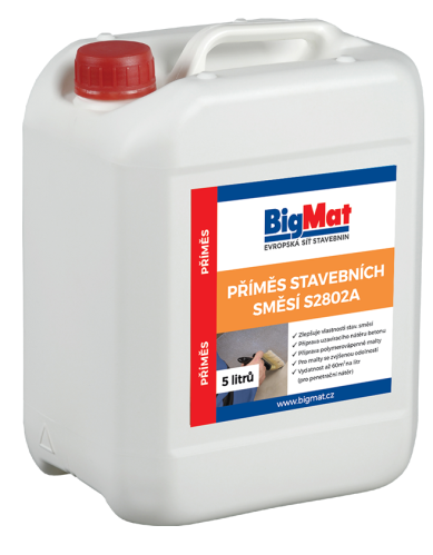 detail Příměs stavebních směsí S2802A BigMat 5 l