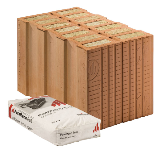 detail Cihla Porotherm 44 1/2 TB Profi 123x440x249mm P10 (144)