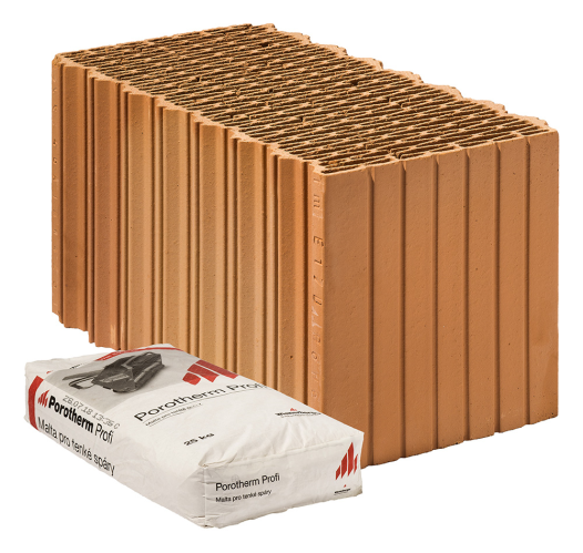 detail Cihla Porotherm 50 EKO+ Profi 248x500x249mm P8 (40)