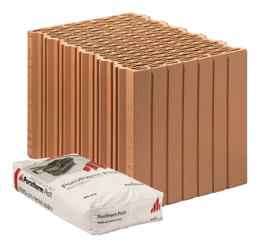 detail Cihla Porotherm 38 EKO+ Profi 248x380x249mm P8 (60)