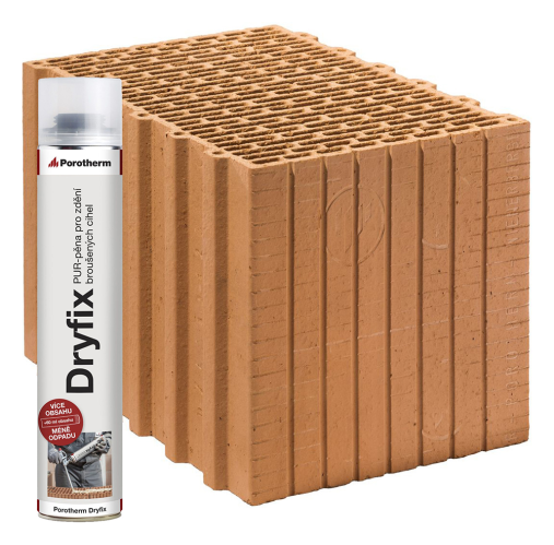 detail Cihla Porotherm 38 Dryfix 248x380x249mm P15 (60)