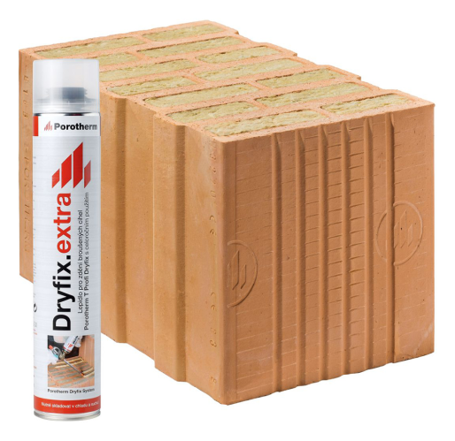 detail Cihla Porotherm 44 T Dryfix 248x440x249mm P8 (72)