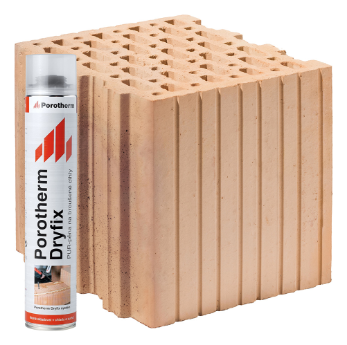 detail Cihla Porotherm 30 AKU Z Dryfix 247x300x249mm P20 (80)