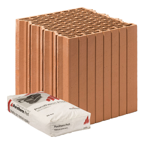 detail Cihla Porotherm 25 EKO+ Profi 248x250x249mm P10 (80)