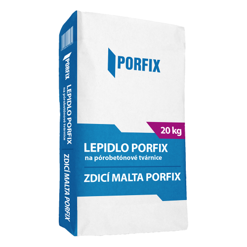 detail Malta zdicí na pórobeton Porfix 20kg