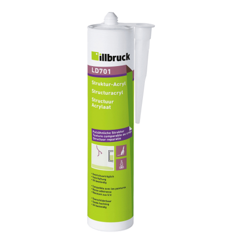 detail Tmel akrylový strukturální (LD701) bílý 310ml