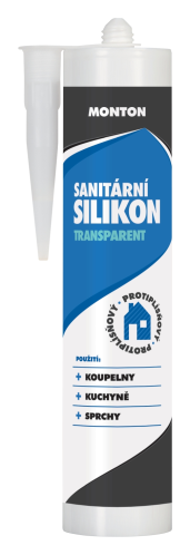 detail Silikon sanitární Monton transparent 310 ml