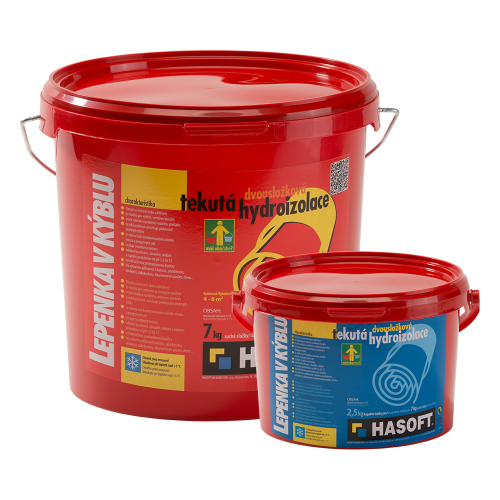 detail Hydroizolace Lepenka v kýblu 9,5 kg (7 kg + 2,5 kg)