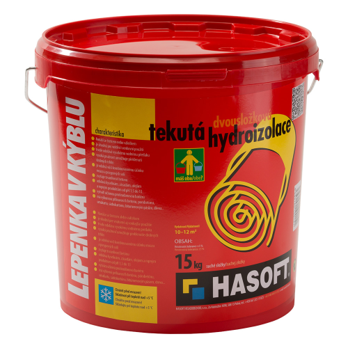 detail Hydroizolace Lepenka v kýblu 20,4 kg (15 kg + 5,4 kg)