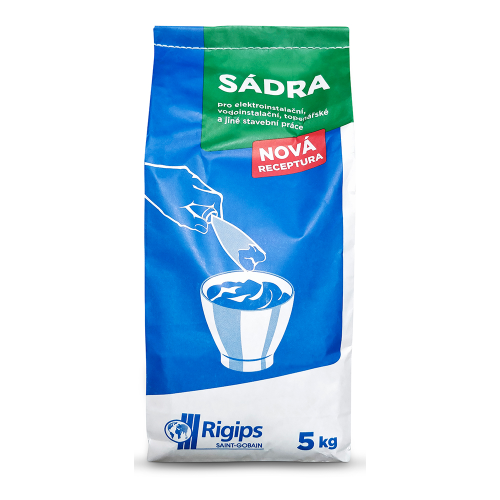 detail Sádra Rigips 5 kg
