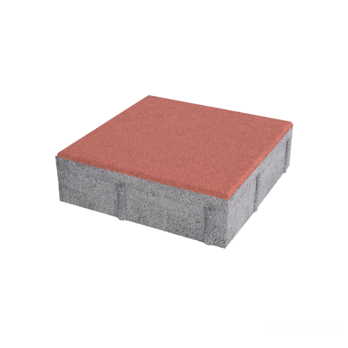detail Dlažba betonová Kostka 60 mm červená (9,6)