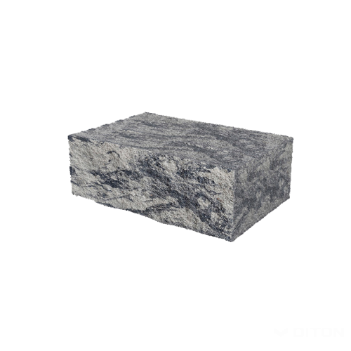 detail Blok schodišťový Diton Muráno 440×460×140 mm černo-bílý (20)