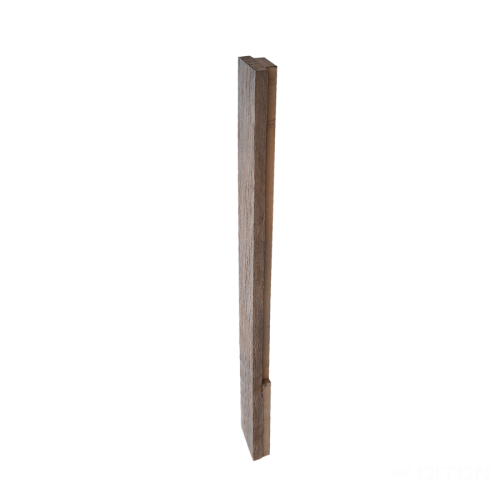 detail Sloupek plotový Diton Quick wall wood 150 250×110×2400 mm dělený průběžný dub tmavý (6)