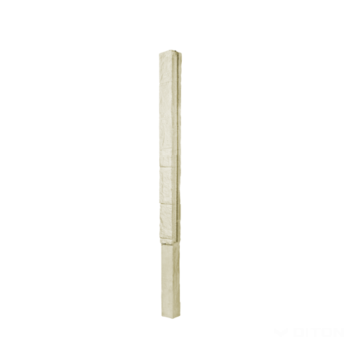 detail Sloupek plotový Diton Nová Trója 310 150×150×4000 mm průběžný pískový (8)