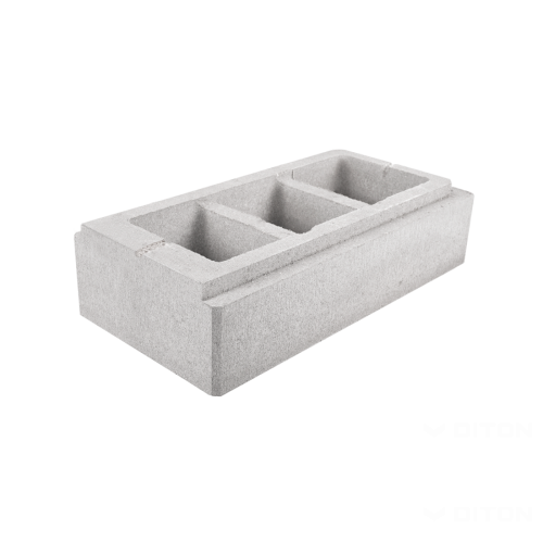 detail Tvárnice plotová Diton Verso 600×300×150 mm koncová bílá (6)