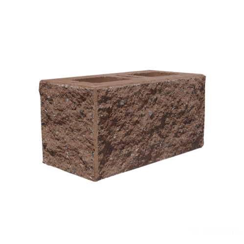 detail Tvárnice plotová Diton C 385×190×190 mm rohová hnědá (60)