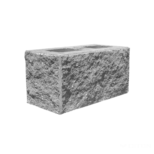 detail Tvárnice plotová Diton E 385×190×190 mm čtyřstranná přírodní (50)