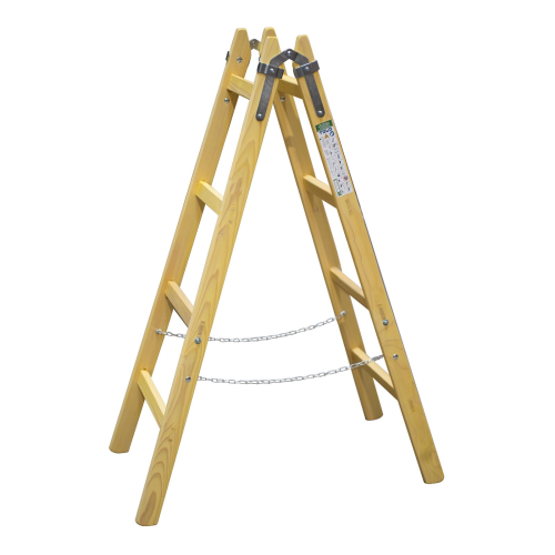 detail Štafle malířské dřevěné EXKLUSIVE, buková příčka | 4 příčky