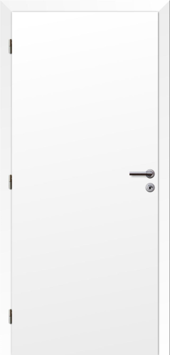 Dveře fólie SMART plné bílá 80 L oblá hrana boční