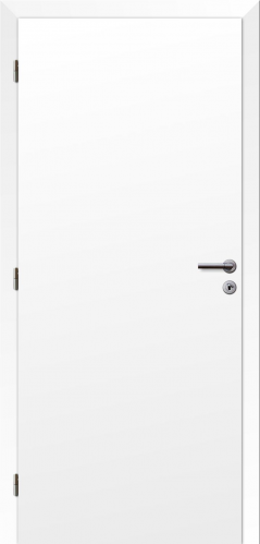 Dveře fólie SMART plné bílá 90 L oblá hrana boční