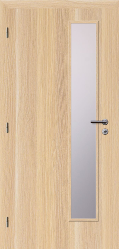 detail Dveře struktur SMART 22 stockholm 90 L oblá hrana boční sklo satinato