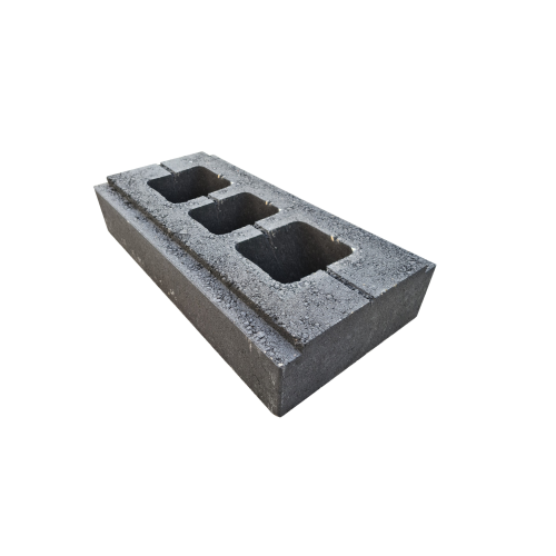 detail Tvarovka plotová Presbeton Line Block LB 60/30/R 600×300×120 mm hladká černá (42)