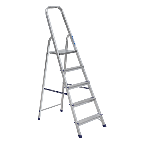 detail Schůdky hliníkové jednostranné ALUMET počet příček 4+1