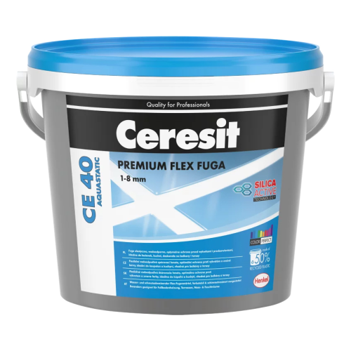 detail Hmota spárovací Ceresit CE 40 Aquastatic brown 5 kg