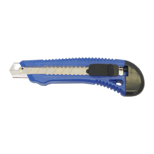 detail Nůž odlamovací, plastový, s kovovou výztuhou, 18 mm