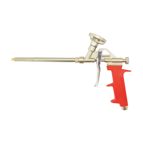 detail Pistole na PU pěnu, celokovová, plastová rukojeť